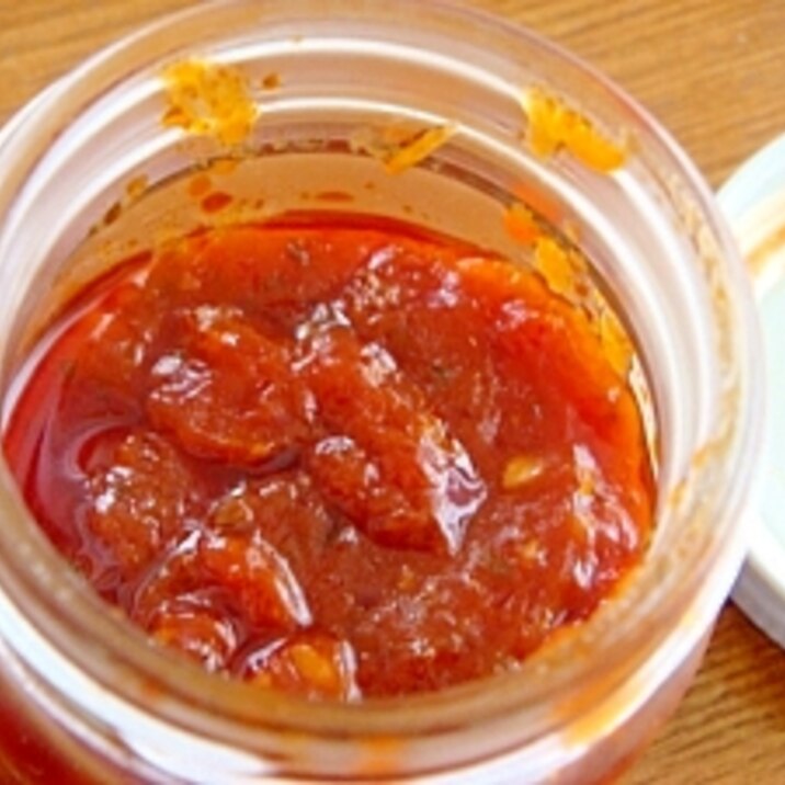 ピザに 手軽に トマトソース ピザソース レシピ 作り方 By えだまめ大好き 楽天レシピ